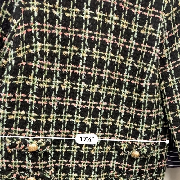 Tuckernuck “Holly Tinsel” Tweed Jackie Dress Sz L - Picture 4 of 6